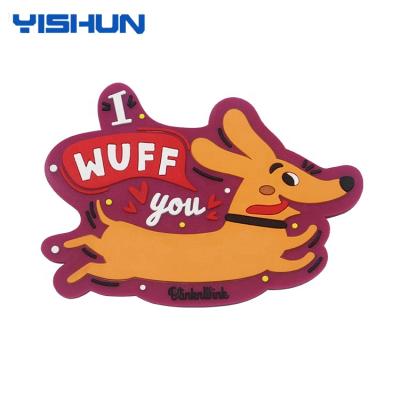 China Shape Make Custom Shapes PVC Advertising Fridge Magnet for sale