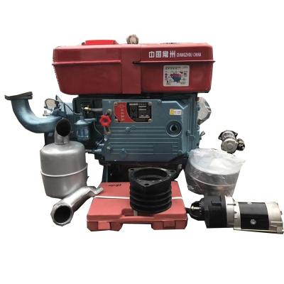 China Water Cooled Manual Start 22hp Diesel Engine ZS1115 Diesel Engine With Water Pump for sale