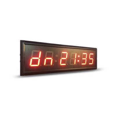 China Multifunctional Widely Used Indoor Digital Wall Clock Led Display Digital Display Timer for sale