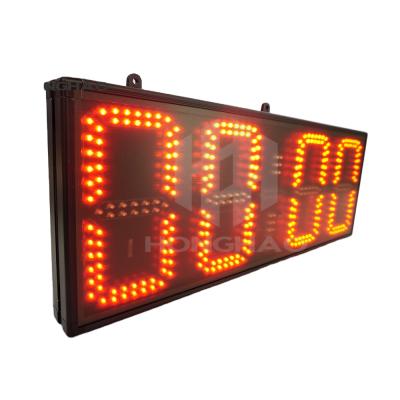 China Marathon 2020 Single-Sided Indoor Wireless Digital Display Sign Timer Hangzhou Honghao RF Number Led Clock Led Clock Number Display for sale