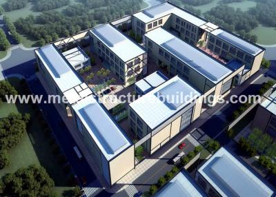 China Hot Rolled Metal Steel Buildings , HDG Vision Steel Residential Buildings for sale