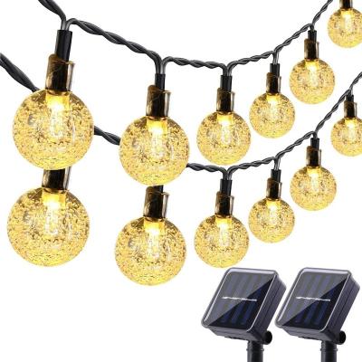 China Outdoor lighting Hot selling high quality solar energy environmental protection string lights girl cute bubble crystal ball theme string lights for sale