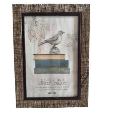 China Global Wholesale Environmental Friendly Pastoral Style Good Handwork Wooden Photo Frame For Paintings And Photography for sale