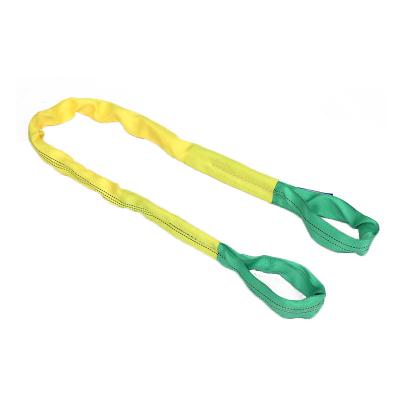 China Factory Quality Assurance 10 Ton Polyester Soft Flat Round Belt Lifting Webbing Sling All Size for sale