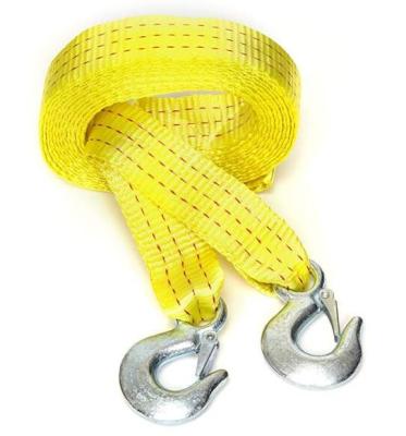 China Doing Cargo Lashing Tie Down Popular Hot Selling 5t Heavy Duty Custom Car Towing Rope Strap With Safety Hooks for sale