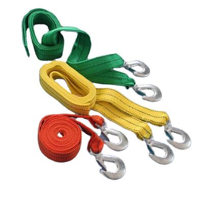 China Doing Cargo Lashing Strap Cheap Price Wholesale 100% Polyester 50mm Heavy Duty Car Towing Belt With Hook for sale