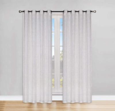 China Modern Hot Selling 100% Linen Curtain Opposite Polyester Fabric For Living Room for sale