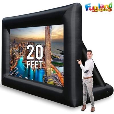 China el diseñar del día de fiesta de los 20ft explota la pantalla de proyector mega inflable del cine de la pantalla de la TV para el partido en venta