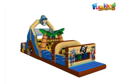 China Curso animoso inflable de Obtacle del castillo del patio de los niños del tema de los piratas para el alquiler en venta