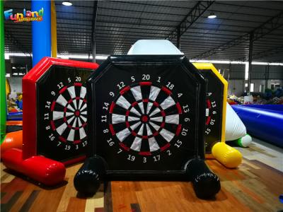 China Tablero de dardo inflable del fútbol del velcro 10m de los juegos que tira los 2.5m en venta