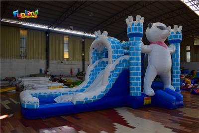 China Las casas inflables de salto de la despedida del TUV del castillo del oso con la diapositiva en venta