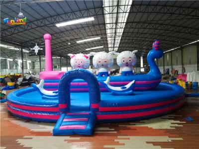 China Alquiler inflable comercial de las casas de la despedida del PVC el 12m de la ronda 0.55m m en venta