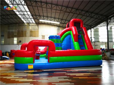 China Todos adentro en diapositiva inflable del patio trasero 120V con la pared que sube en venta