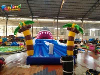 China Funcionamiento interactivo del amortiguador auxiliar del juego 122kg del tema del tiburón inflable en venta