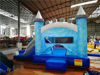 China casa combinada de la despedida del castillo congelado del tema del PVC de 0.55m m en venta