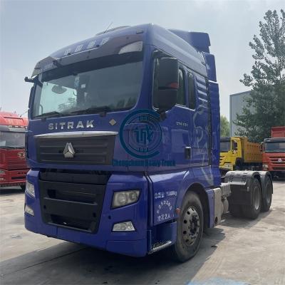 China Heavy Duty Sitrak C7H 6*4 CNG 430HP Euro 5/6 Used Tractor Truck For Sale 7100x2496x3058mm for sale