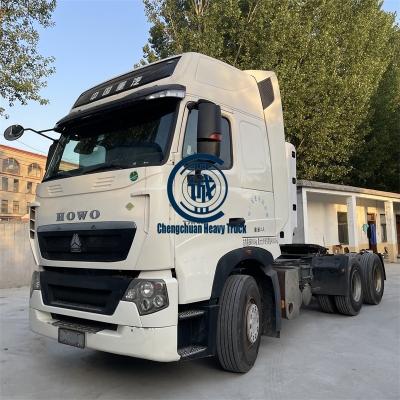 China Heavy Duty Sinotruk HOWO T7 6*4 CNG 410HP Euro 5/6 Used Tractor Truck For Sale 7100x2496x3058mm for sale