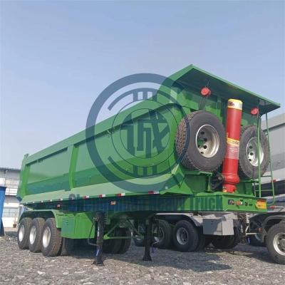 China Truck Trailer Factory Price 3 Axles OEM Customization Air Suspension Tipper Semi Trailer Truck Trailers for sale