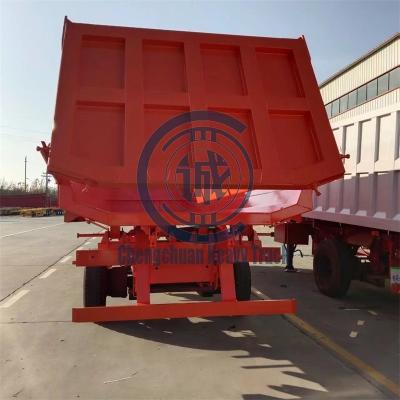 China Truck Trailer FUWA 60 Axles U Shaped 4 Tons Load Braking Disc Dumper Semi Trailer Truck Trailers for sale