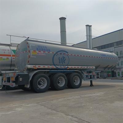 China Bright Silver Semi Truck Trailer Water Tank Trailer Can Be Customized Stainless Steel 3 Bay High Condition Trailer For Sale for sale