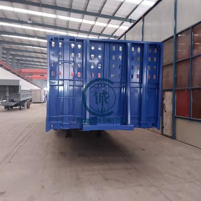 China Brand New Customizable Truck Trailer Side Wall Barrier Cargo Semi Trailer Timber Grain Transport For Sale for sale