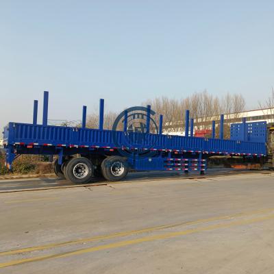 China Truck Trailer Customization Semi Trailer 2/3/4 Axles Leaf Springs / Air Suspension 40 Tons Side Wall Semi Trailer for sale