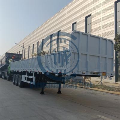 China Good quality truck trailer factory direct 3 axles 50 tons side wall semi trailer with low price for sale