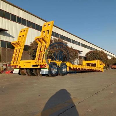 China New Good Quality China Factory Price 2 Axles Truck Trailer Low Bed Semi Trailer for sale