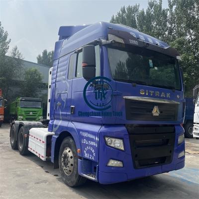 China 2020 sinotruck sitrak CNG gas 6x4 main tractor 2021 2022 year euro 5 euro 4 sitrak hot sale in Uzbekistan 12tanks 7525*2520*3920 for sale