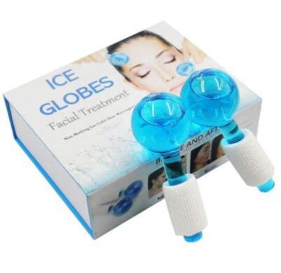 China 2021 popular face lift ice globe facial roller ball face massager for sale