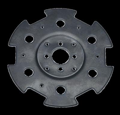 China New Punch Press Design Black Liner Cast Iron Flange Plate Fit For Washing Machine Parts Drum Spider FL01 for sale