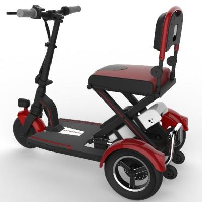 China MXUS folding 3 wheel adult electric mobility scooter for sale front 8 10 inch /rear inch for sale