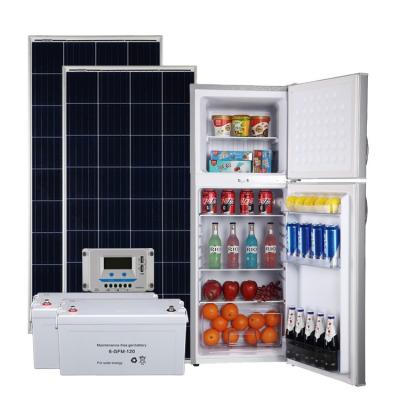 China COMPRESSOR 170L 12V 24V DC Solar Power System Compressor Operating Refrigerators Solar Battery Operated Refrigerator for sale