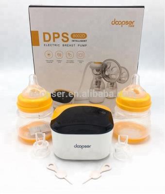 China BPA Free Hot Sales! ! high quality double electric breast pump, silicone breast pump with rechargeable battery for sale