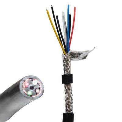 China 5 Conductors AWG24 Underground Professional PE Jacket Vented Cable With Liquid Level Transmitters for sale