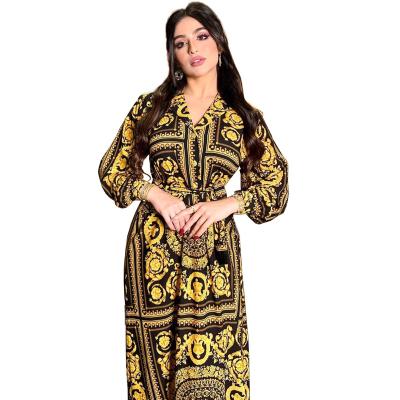 China abaya 2072 muslim women's long skirt kuwii 2021 abaya arab saudi arabia dubai women's robe muslim S-2XL for sale