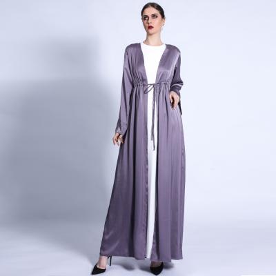 China New 5012 Kuwii retro cardigan with Muslim robe outside open abaya kimono Dubai Muslim abaya S~2XL for sale