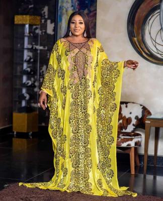 China Apparel feeling south africa kuwii chiffon costume 7023 new african national moroccan kaftan kaftan dress south africa for sale