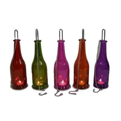 China Religious Cup Tealight Holder Activities Reliable Hanging Bottle Candle Holder for sale