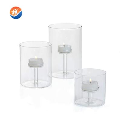 China Religious Activities Enjoy Sale Cheap Wine Glass High Borosilicate Glass Quick Candle Holders for sale