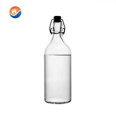 China The Most Popular ECO Glass Water Beverage Bottle With Swing Lid for sale