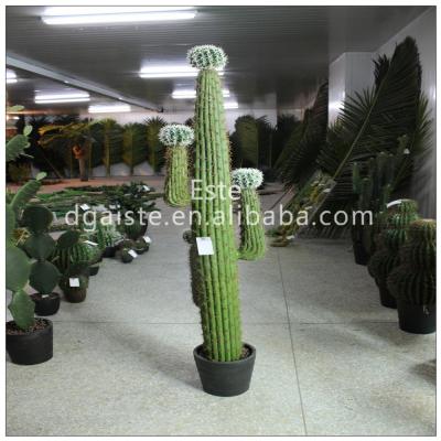 China Waterproof artificial plant cactus column bonsai potted plant for indoor decor for sale