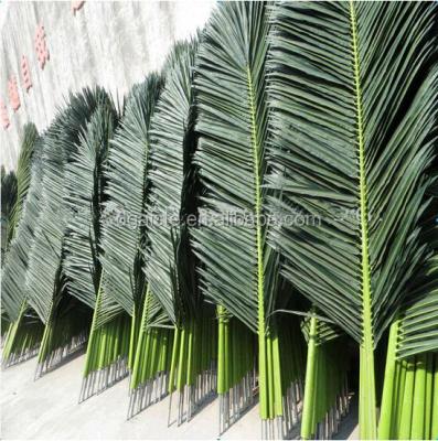 China New Product Cheap Top Selling Fake Plant Fake Fiber Plant Artificial Palm Branch In Leaf Palm Leaf for sale