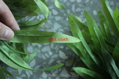 China Indoor Synthetic Bamboo Fabric Rubberized Silk Artificial Rubberized Silk Decoration Branches Leaf Ornament Bamboo Leaf for sale