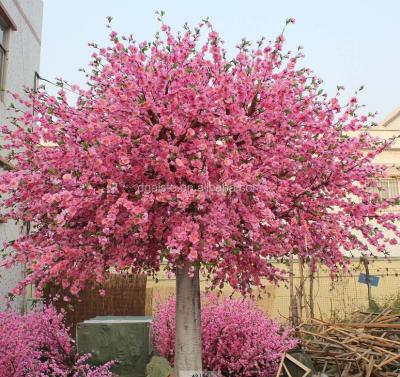 China Wedding Party Real Peach Blossom Cherry Blossom Cherry Blossom Tree Trunk Synthetic Flowering Tree With UV RESISTANCE for sale