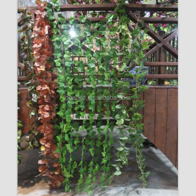 China Environmental 2m Long Leaf Rattan Artificial Hanging Vine With Fire Retardancy And UV Resistance for sale