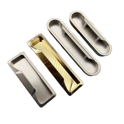 China Modern high quality kirsite all-round embedded slot cabinet modern handles cupboard handles kitchen hardware for sale