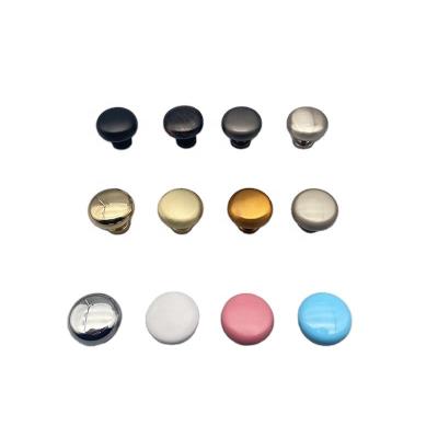 China Modern Simple Cabinet Door Zinc Alloy Drawer Around Gold Drawing Black Single-hole Handle Furniture Solid Spherical Cabinet Pull for sale