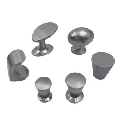 China Chinese Maida Keys Small Silver Cupboard Knobs Modern Simple Zinc Alloy Round Cabinet Knobs Door Handle for sale