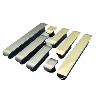 China Gold popular light luxury pearlash zinc series combined drawer pull handle sideboard hardware door handle for sale